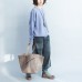 blue thick warm woolen knit pullover neck front button loose batwing sleeve sweater