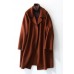 boutique Woolen Coat Women trendy plus size Jackets & Coats straight coat lapel collar