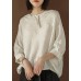 Unique Blouse Indian Linen Summer Literary White Hooded Three Quarter Sleeve T-shirt