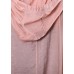 DIY pink cotton clothes Women side open Maxi summer coats