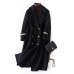 Luxury Woolen Coats oversize long winter coat double breast Notched