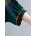 Handmade o neck Batwing Sleeve linen spring clothes For Women rainbow shirts